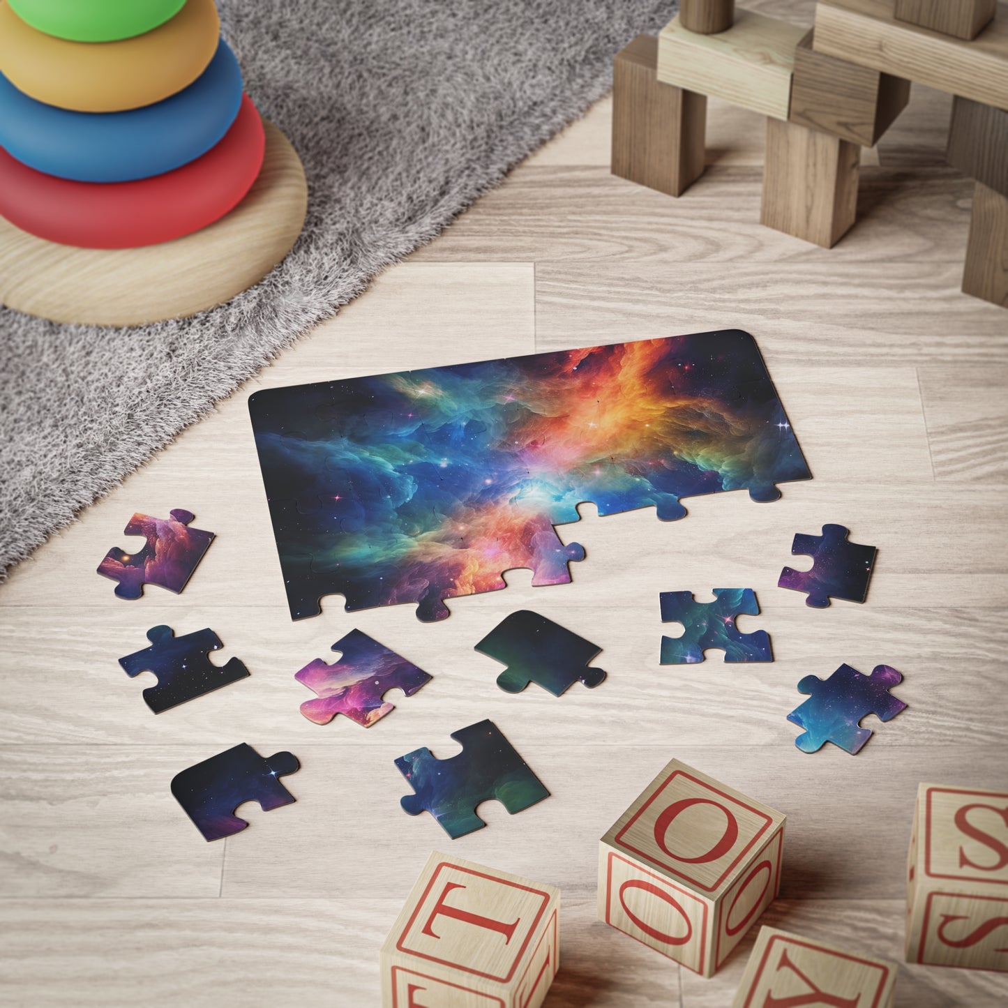 Cosmic Galaxy Kids' Puzzle - 30-Piece Galactic Adventure